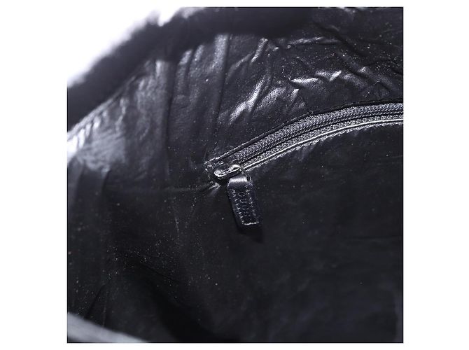 Borsa Tote GUCCI GG Canvas Sherry Line Nera 002 1098 Auth 187831 Nero - vista 20
