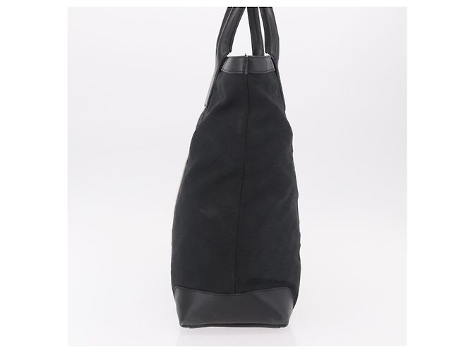 Borsa Tote GUCCI GG Canvas Sherry Line Nera 002 1098 Auth 187831 Nero - vista 4