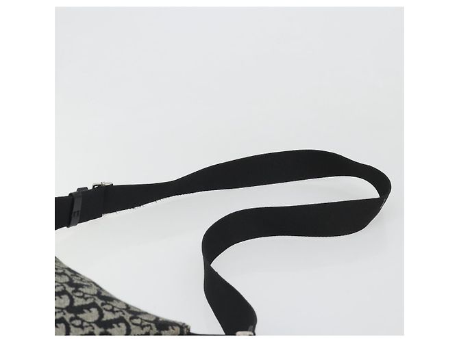 Borsa a tracolla Christian Dior Trotter Canvas Navy Silver Auth mr2575A Argento Blu navy - vista 14