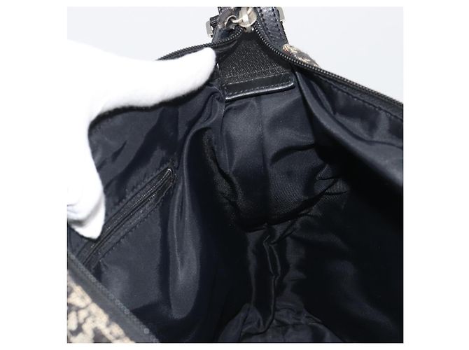 Borsa a tracolla Christian Dior Trotter Canvas Navy Silver Auth mr2575A Argento Blu navy - vista 20