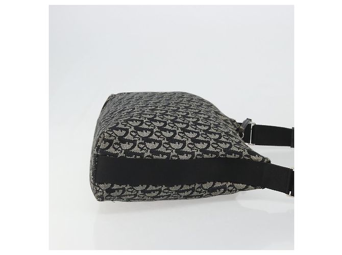 Borsa a tracolla Christian Dior Trotter Canvas Navy Silver Auth mr2575A Argento Blu navy - vista 3