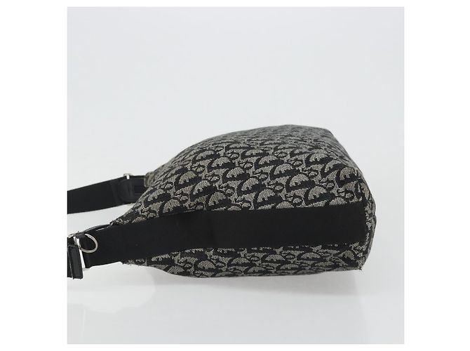 Borsa a tracolla Christian Dior Trotter Canvas Navy Silver Auth mr2575A Argento Blu navy - vista 4