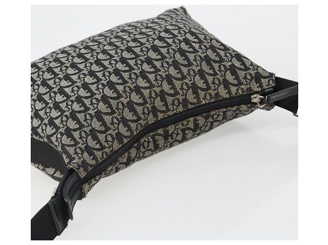 Borsa a tracolla Christian Dior Trotter Canvas Navy Silver Auth mr2575A Argento Blu navy - vista 6