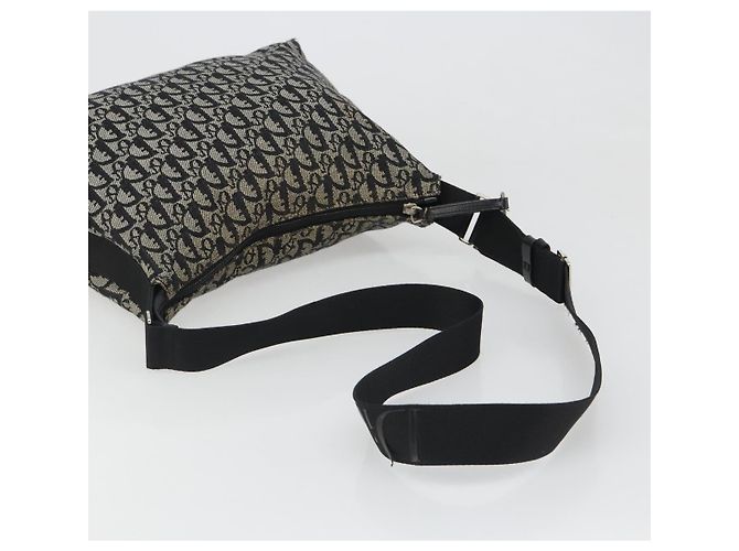 Borsa a tracolla Christian Dior Trotter Canvas Navy Silver Auth mr2575A Argento Blu navy - vista 7