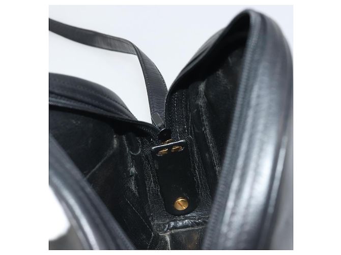Borsa a Spalla Christian Dior in Pelle Nera e Oro Auth 187835 Nero D'oro - vista 18