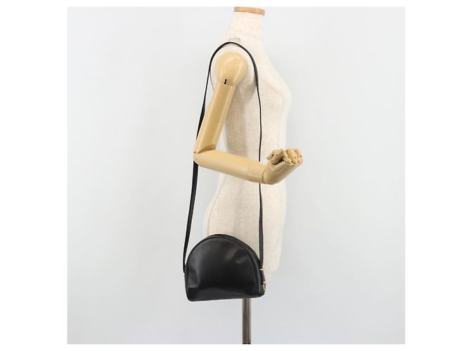 Borsa a Spalla Christian Dior in Pelle Nera e Oro Auth 187835 Nero D'oro - vista 21
