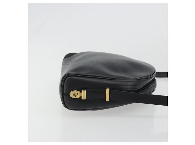 Borsa a Spalla Christian Dior in Pelle Nera e Oro Auth 187835 Nero D'oro - vista 3