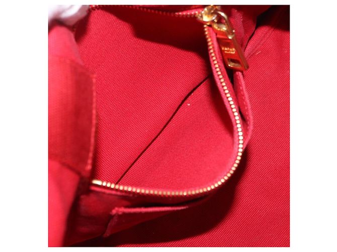 Borsa a mano PRADA Canapa MM in tela rossa Auth bs35937 Rosso - vista 22