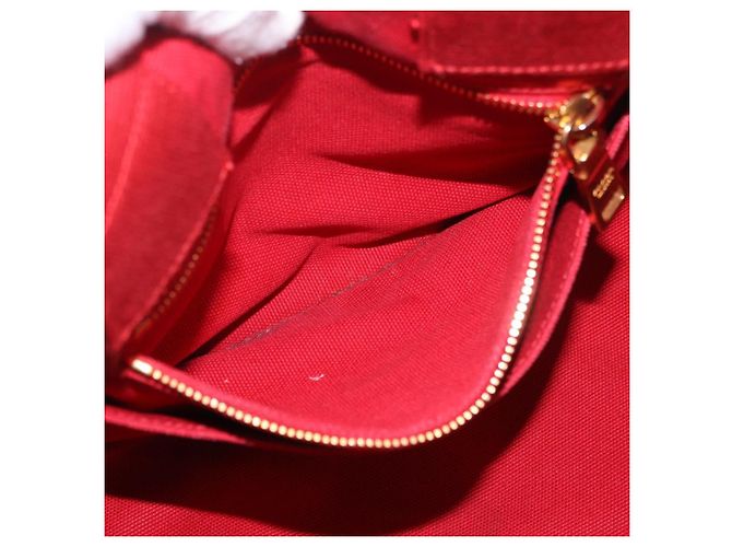 Borsa a mano PRADA Canapa MM in tela rossa Auth bs35937 Rosso - vista 24