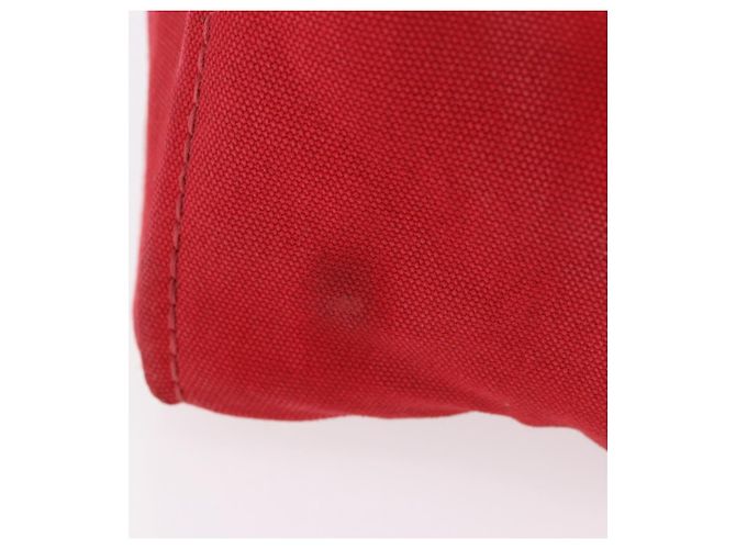 Borsa a mano PRADA Canapa MM in tela rossa Auth bs35937 Rosso - vista 4