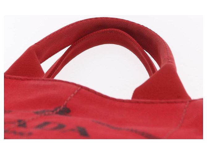 Borsa a mano PRADA Canapa MM in tela rossa Auth bs35937 Rosso - vista 9