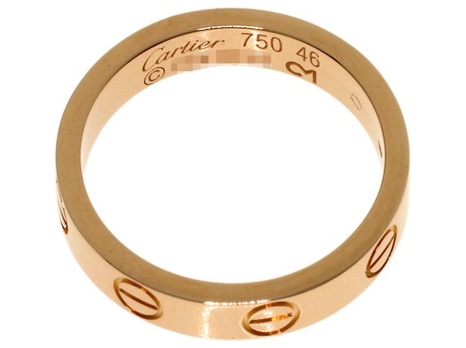 Anello Mini Love in oro rosa 18K Cartier - vista 4