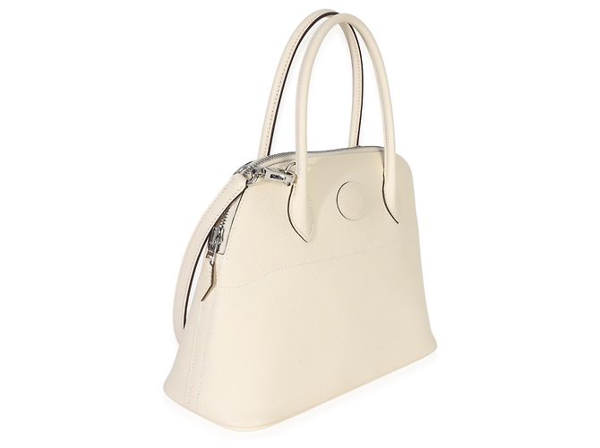 Hermès Nata Epsom 1923 Bolide 27 PHW Beige - vista 4