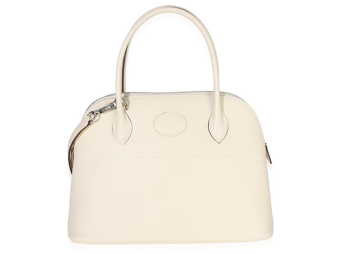 Hermès Nata Epsom 1923 Bolide 27 PHW Beige - vista 8