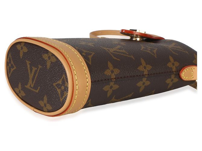 Pochette Fold Me in tela Monogram Louis Vuitton Marrone - vista 6