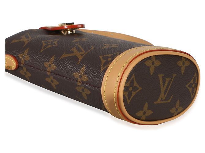 Pochette Fold Me in tela Monogram Louis Vuitton Marrone - vista 7
