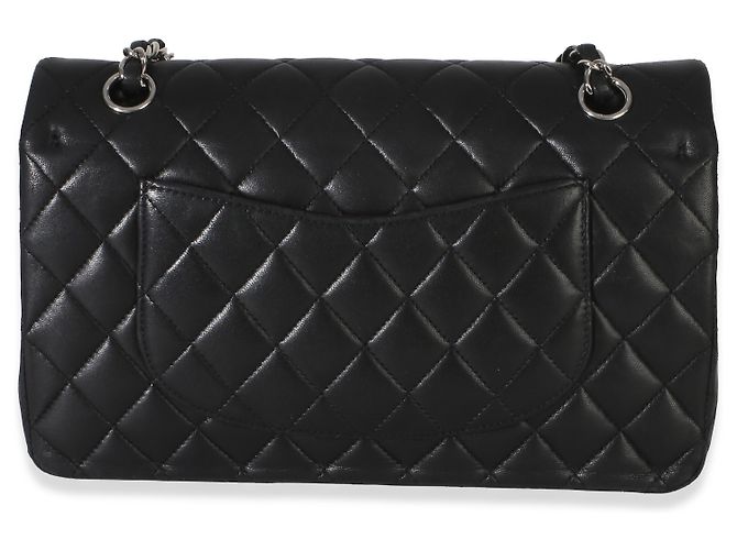 Timeless Borsa Chanel Black Quilted Lambskin Medium Classic Double Flap Nero - vista 2