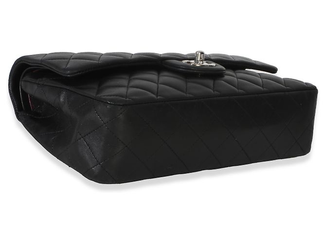 Timeless Borsa Chanel Black Quilted Lambskin Medium Classic Double Flap Nero - vista 7