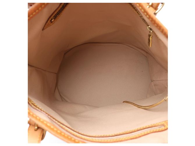 Bolsa de Ombro Louis Vuitton Bucket GM Monogram Canvas Marrom M42236 Bege - vista 11