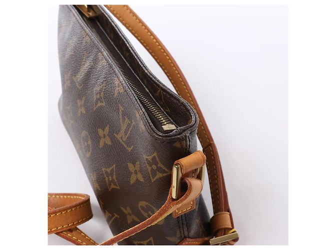 Borsa a tracolla Louis Vuitton Trotteur in tela Monogram marrone M51240 - vista 4