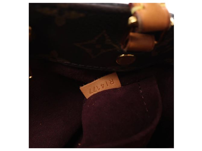 Borsa a mano 2Way Louis Vuitton Montaigne BB Monogram Canvas Marrone M41055 Bordò - vista 11