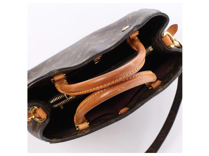 Borsa a mano 2Way Louis Vuitton Montaigne BB Monogram Canvas Marrone M41055 Bordò - vista 13