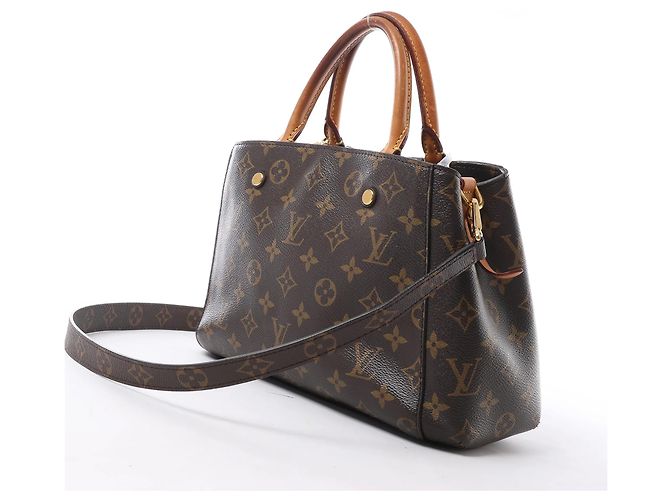 Borsa a mano 2Way Louis Vuitton Montaigne BB Monogram Canvas Marrone M41055 Bordò - vista 2