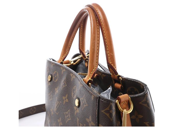 Borsa a mano 2Way Louis Vuitton Montaigne BB Monogram Canvas Marrone M41055 Bordò - vista 3