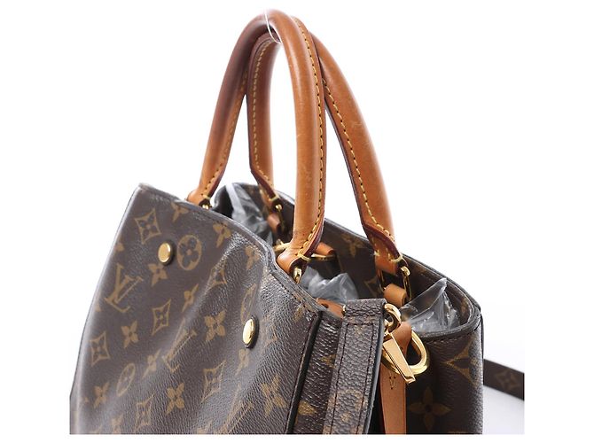 Borsa a mano 2Way Louis Vuitton Montaigne BB Monogram Canvas Marrone M41055 Bordò - vista 5
