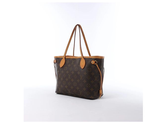 Borsa a tracolla Louis Vuitton Neverfull PM Monogram Canvas Marrone M40155 - vista 3