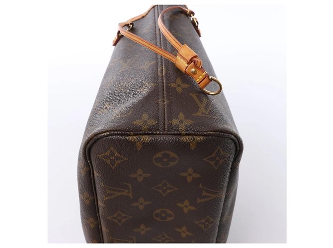 Borsa a tracolla Louis Vuitton Neverfull PM Monogram Canvas Marrone M40155 - vista 9