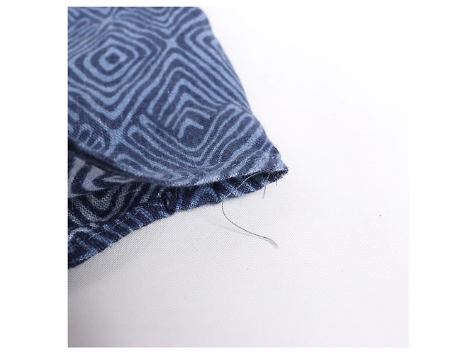Autre Marque CC Collection Corneliani Dark Blue Patterned Shirt, Size 40 IT - view 10