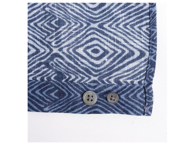 Autre Marque CC Collection Corneliani Dark Blue Patterned Shirt, Size 40 IT - view 5