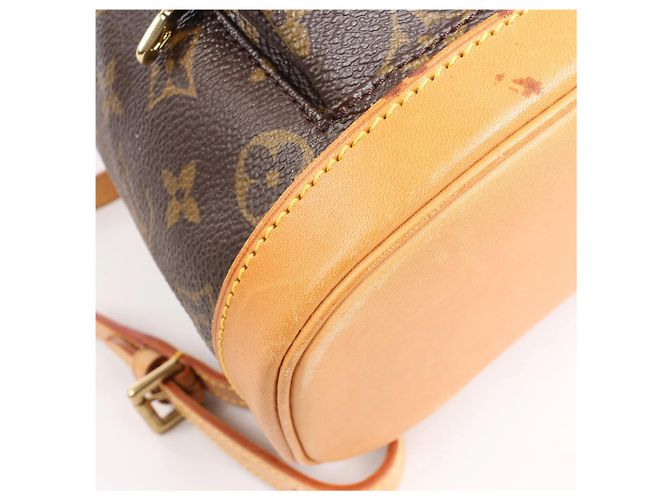 Louis Vuitton Monogram Canvas Montsouris Vintage Mini Rucksack M51137 Braun - Ansicht 14