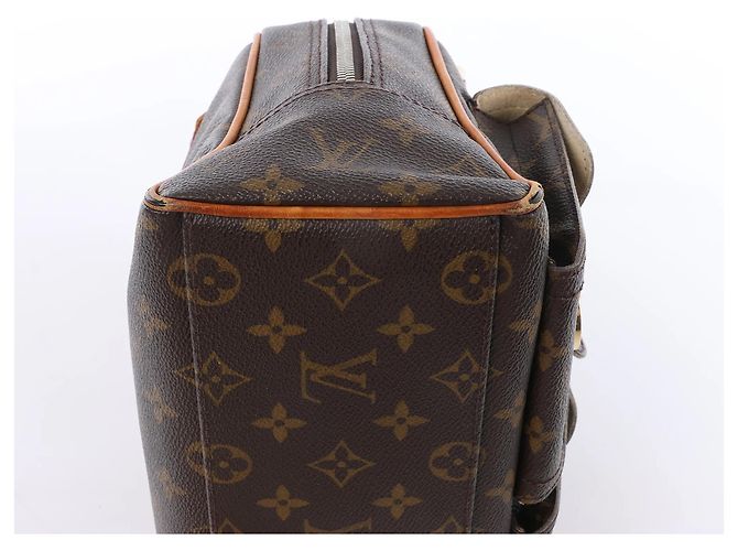 Borsa Louis Vuitton Manhattan PM Monogram Canvas Marrone M40026 Beige - vista 8