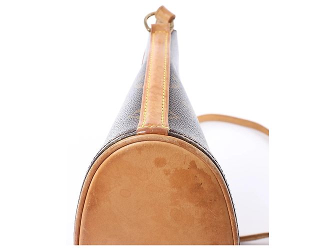 Borsa a tracolla Louis Vuitton Drouot in tela Monogram marrone M51290 - vista 7