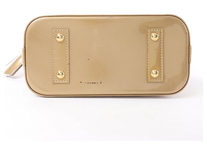 Borsa a mano 2Way Louis Vuitton Alma BB Monogram Vernis in Gold M91677 Marrone - vista 10