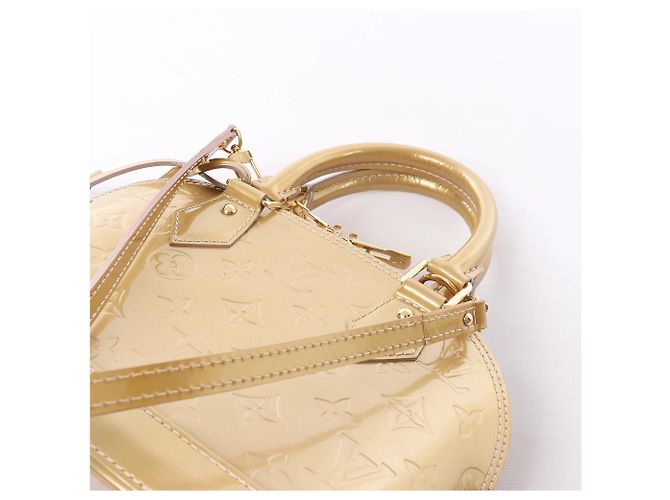 Borsa a mano 2Way Louis Vuitton Alma BB Monogram Vernis in Gold M91677 Marrone - vista 13