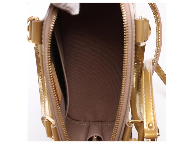 Borsa a mano 2Way Louis Vuitton Alma BB Monogram Vernis in Gold M91677 Marrone - vista 8