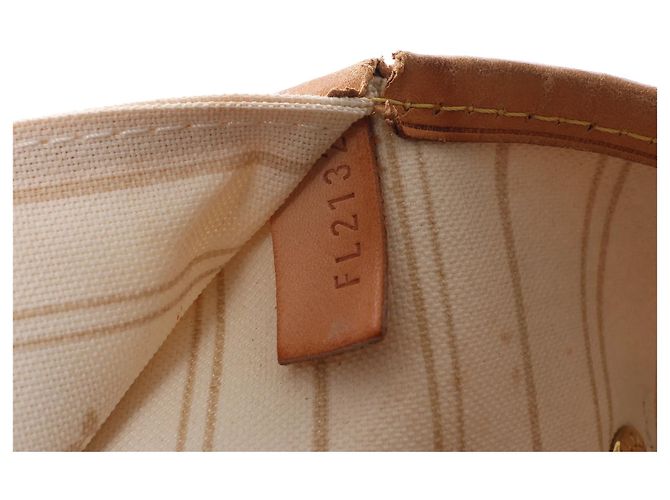 Borsa a spalla Louis Vuitton Neverfull GM Damier Azur Beige N51108 - vista 14