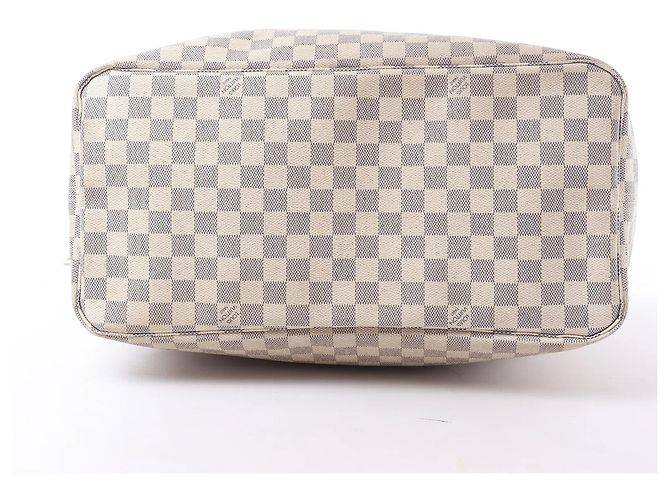 Borsa a spalla Louis Vuitton Neverfull GM Damier Azur Beige N51108 - vista 7