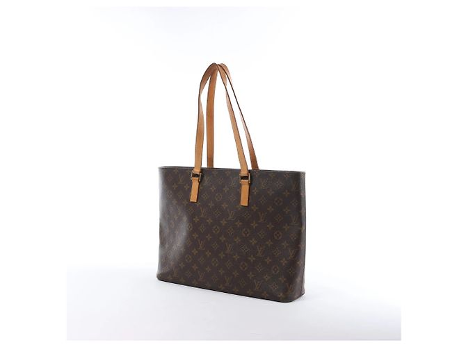 Borsa a tracolla Louis Vuitton Luco in tela Monogram marrone M51155 Beige - vista 2