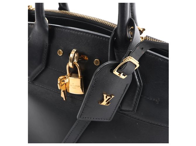 Borsa 2Way Louis Vuitton City Steamer PM Taurillon Nero M53028 - vista 3