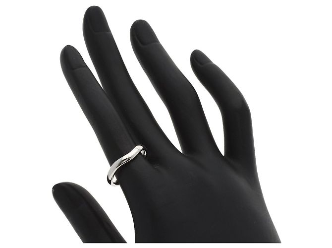 Anillo de banda curva en platino Tiffany & Co. - vista 6