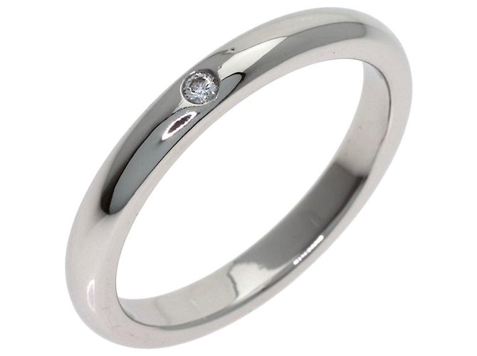 Tiffany & Co. Platinring mit Diamant - Ansicht 2