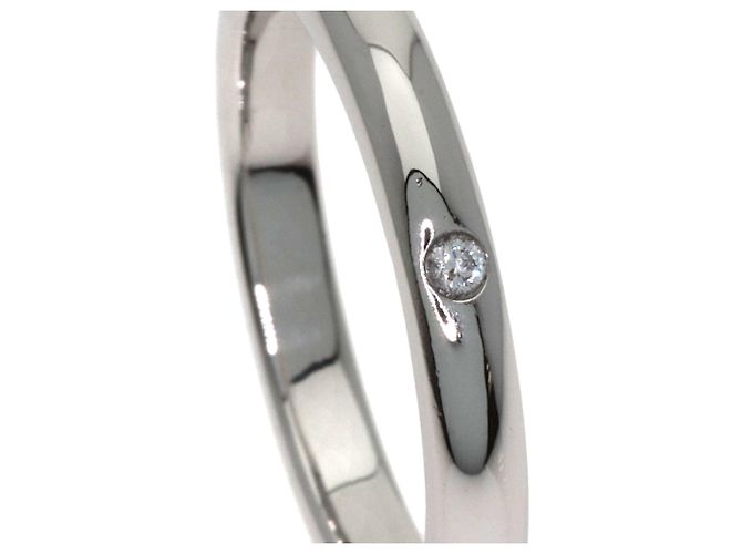 Tiffany & Co. Platinring mit Diamant - Ansicht 6