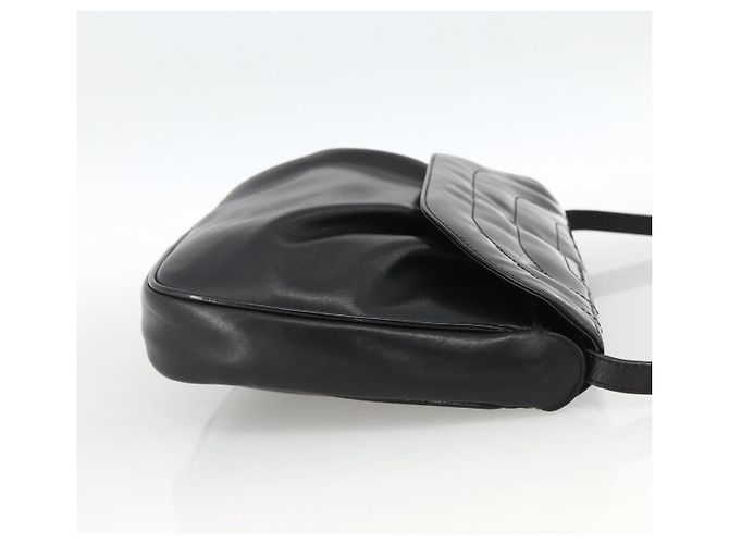 Salvatore Ferragamo Borsa a tracolla con patta in vernice Nero - vista 4