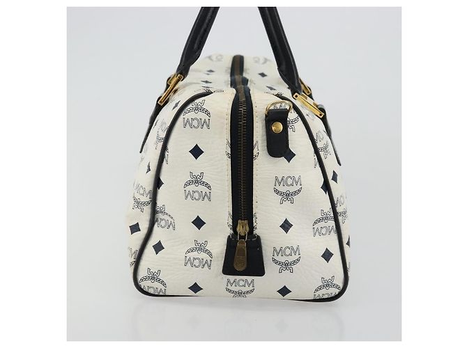 MCM Visetos logogramme Leather Blanco - vista 3