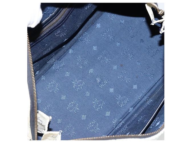 MCM Visetos logogramme Leather Blanco - vista 5