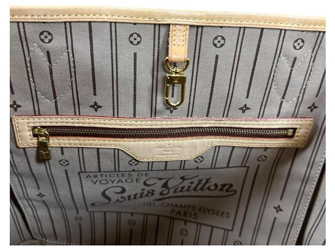 Borsa Tote Louis Vuitton Neverfull MM Monogram Marrone - vista 8